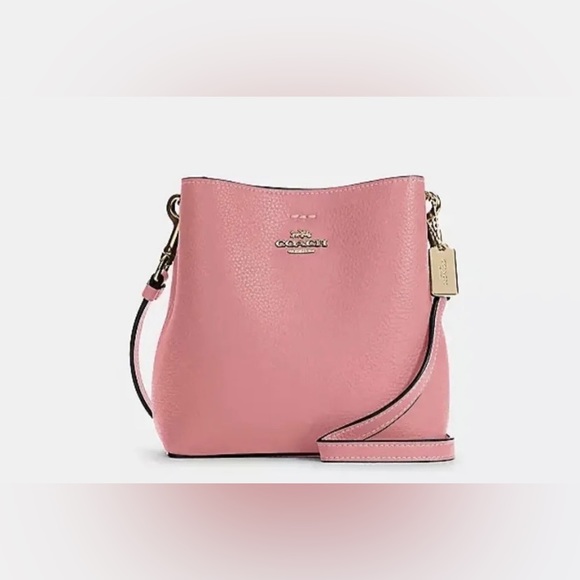 Coach C7266 Mini Town Leather Bucket Bag Pink - Picture 3 of 6